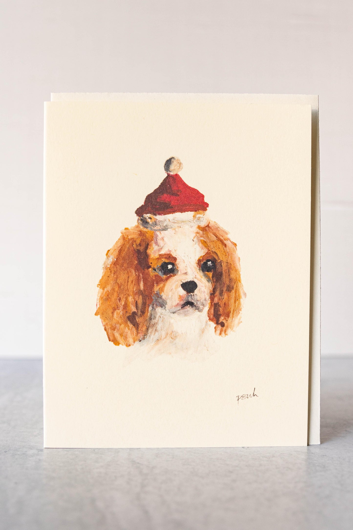 cavalier christmas card - Starfruit Prints