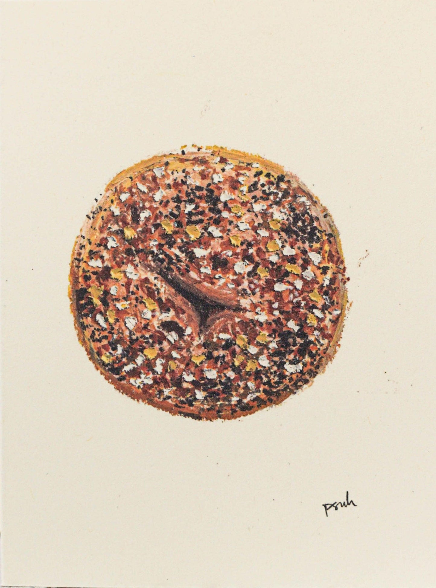 Everything Bagel Print - 11x8.5 inch - Starfruit Prints