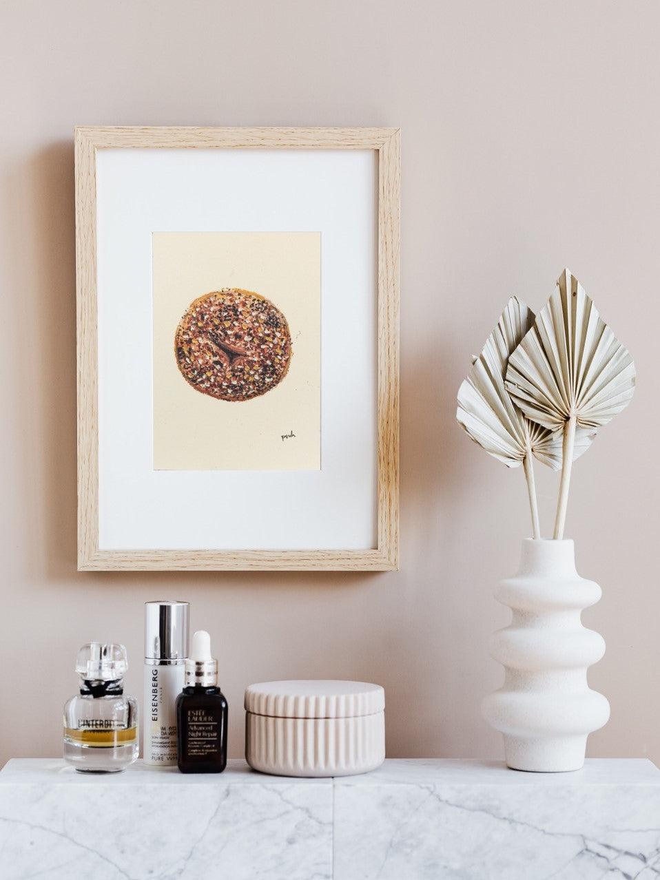 Everything Bagel Print - 11x8.5 inch - Starfruit Prints